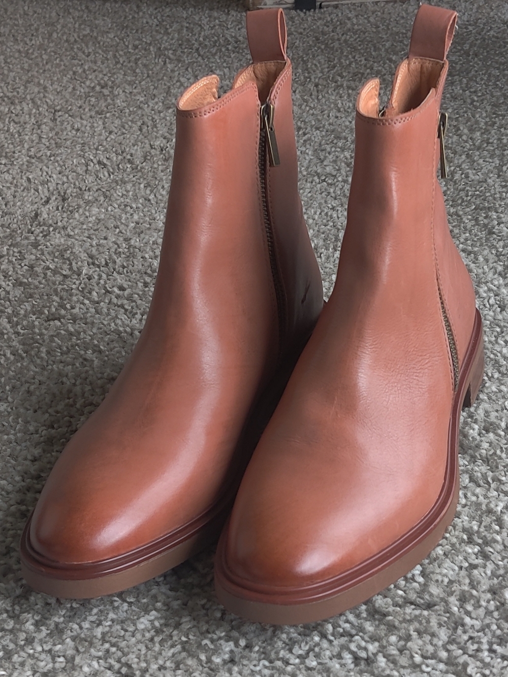 EOS Blaine Boot - Tan Leather Ankle Boot EU 38 (Size 8) - Picture 4 of 10